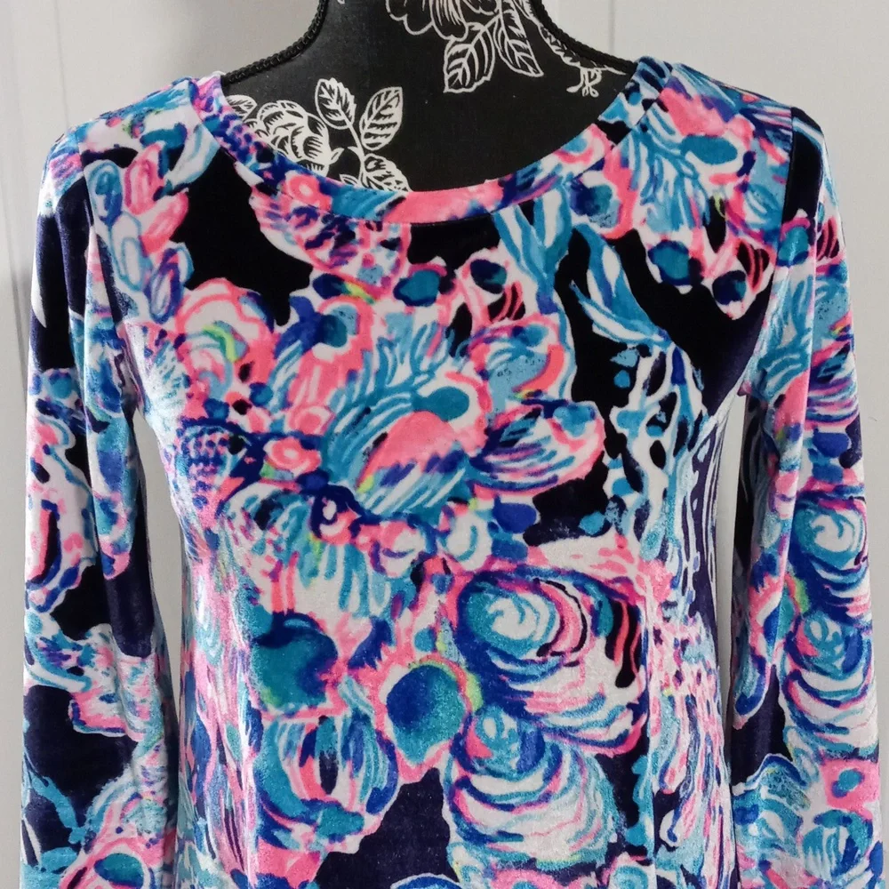 🌊Lilly Pulitzer🌊 - Olive Velour Dress